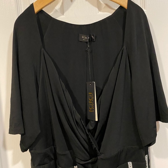 Igigi Black and Cream Dress - Picture 3 of 4